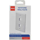 RCA Keystone 2-Port White Modular Wall Plate Image 1