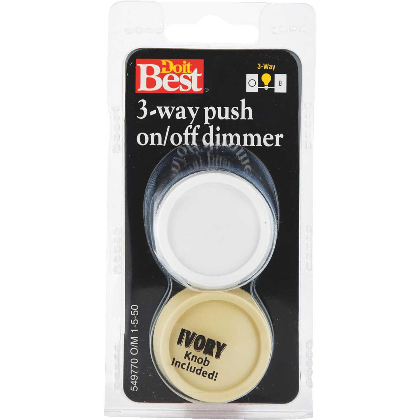 WHITE/IVORY 3-WAY DIMMER Image 2