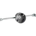 50 Lb. Rating Hanger PVC Molded New Work Ceiling Box Image 1