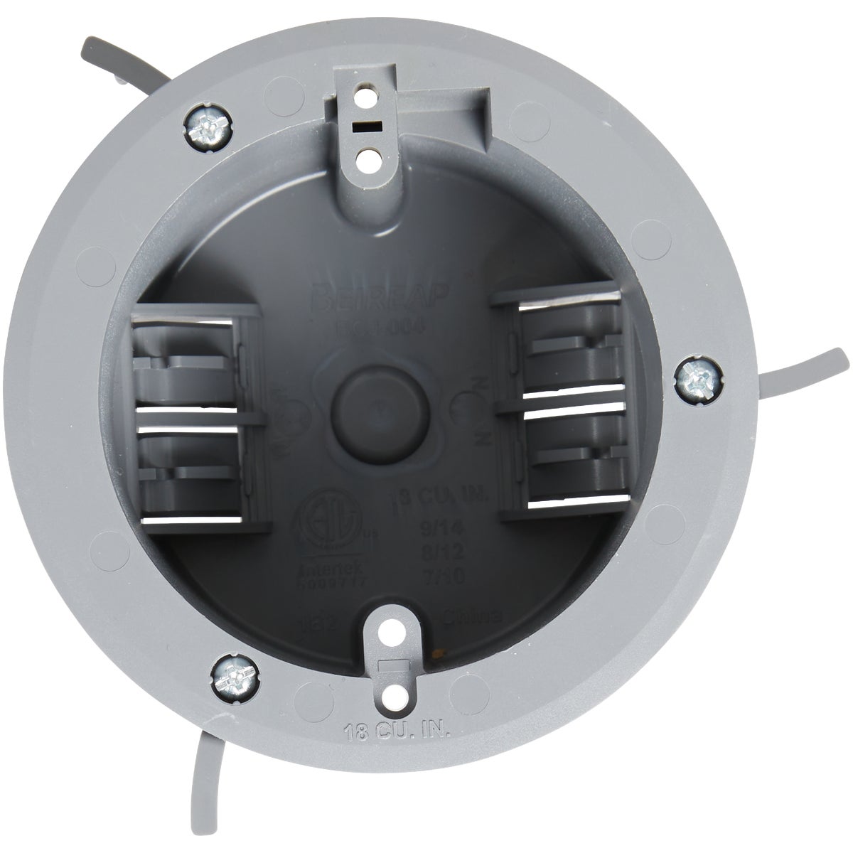 6 Lb. Rating PVC Molded Old Work Ceiling Box Image 2