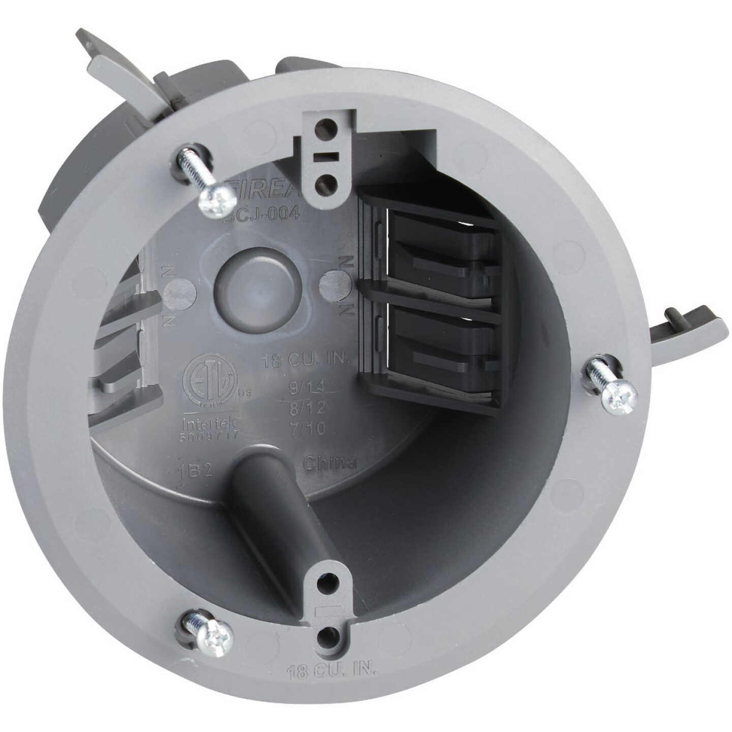 6 Lb. Rating PVC Molded Old Work Ceiling Box Image 1