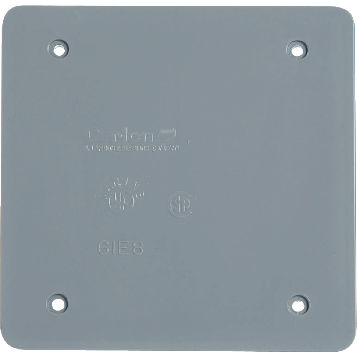 Carlon 2-Gang Blank 4 In. x 4 In. Square Blank Cover