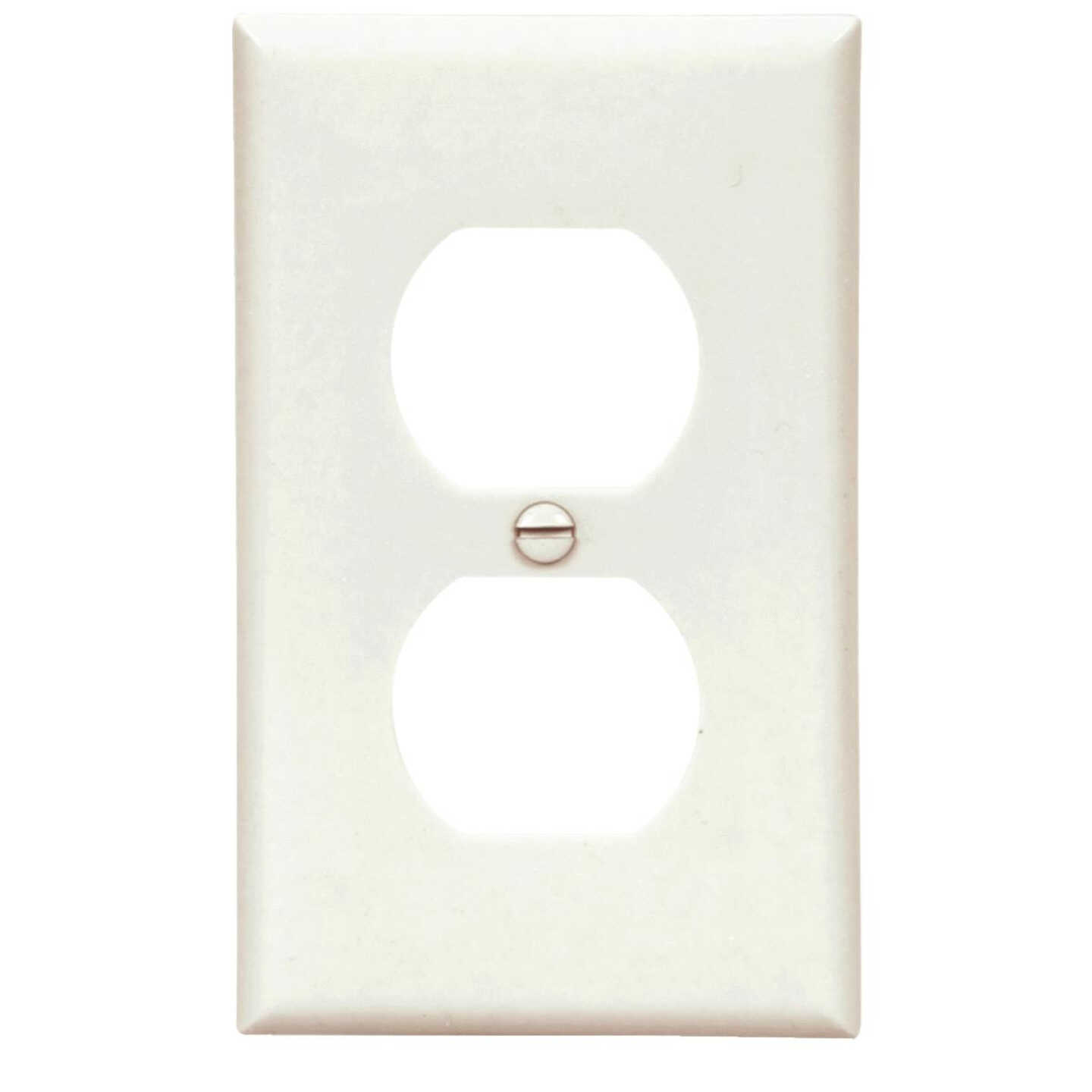 WHT RECPT WALL PLATE Image 1