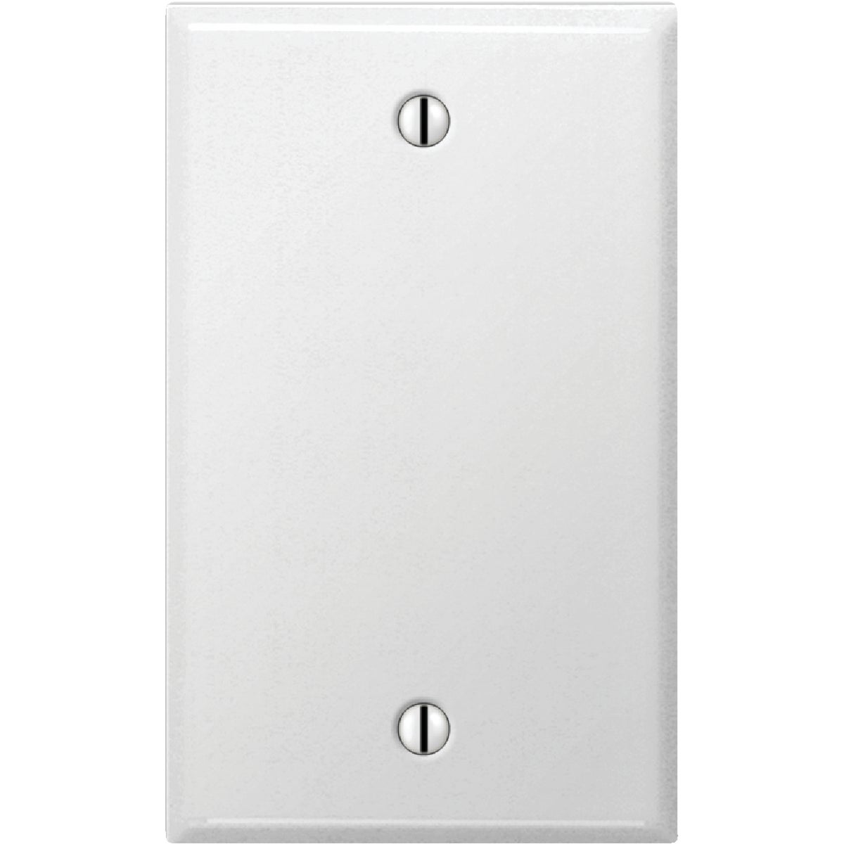 Amerelle 1-Gang Standard Stamped Steel Blank Wall Plate, Smooth White Image 1
