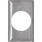 Leviton C-Series 2.15 In. Dia. Opening Stainless Steel Outlet Wall Plate Image 1
