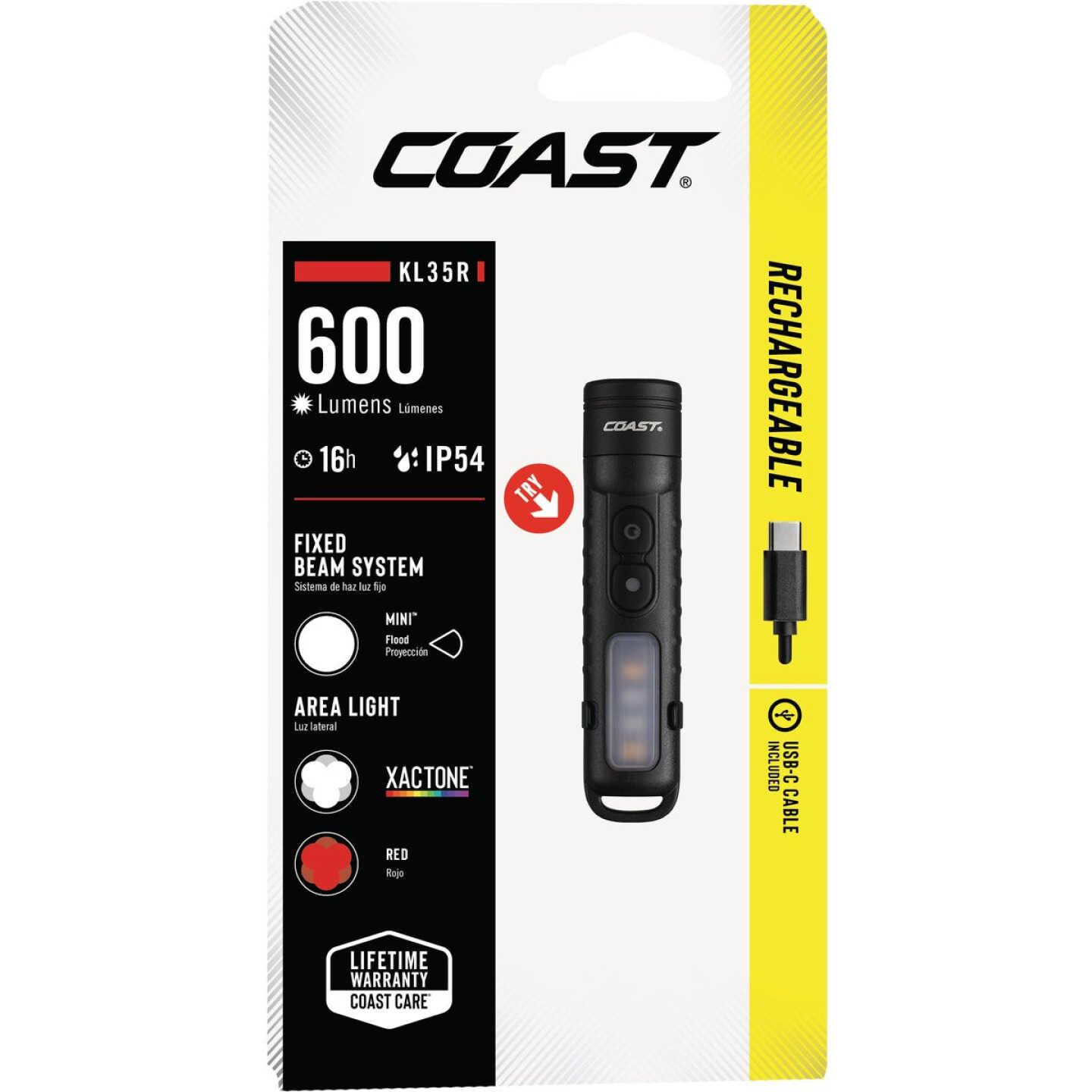 Coast KL35R 600 Lm. Flashlight & Floodlight Image 2