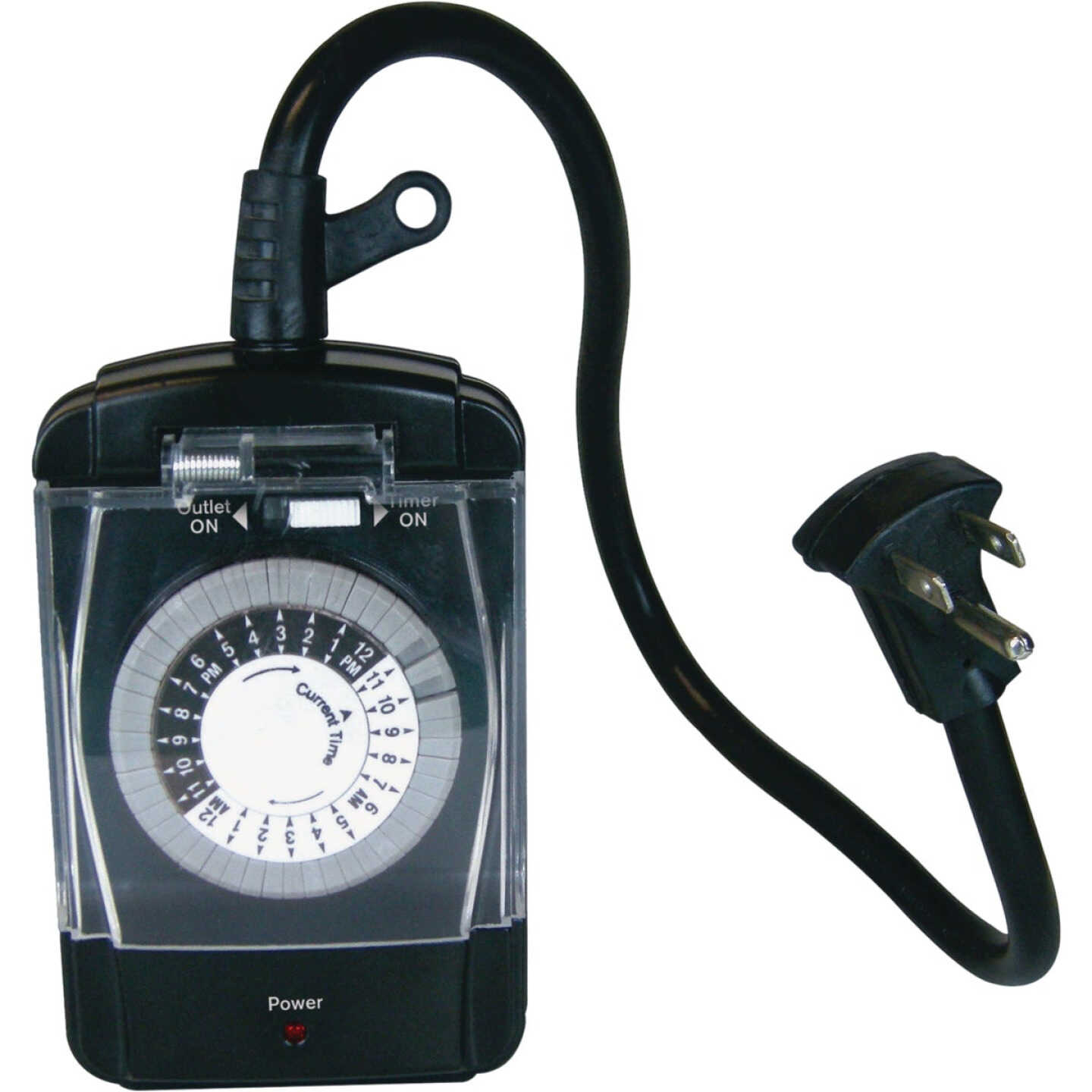 Prime 15A 125V 1875W Black 24 Hr. Outdoor Timer Image 1