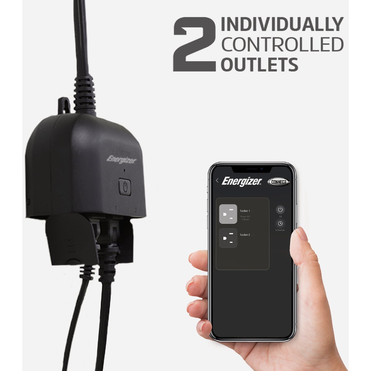 Energizer 15A 2-Outlet Smart WiFi Outdoor Plug Image 6