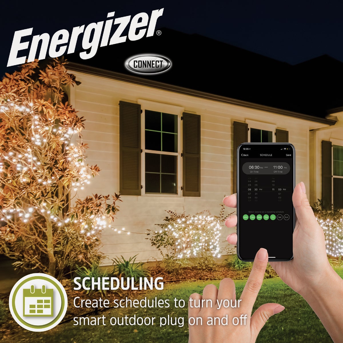 Energizer 15A 2-Outlet Smart WiFi Outdoor Plug Image 5