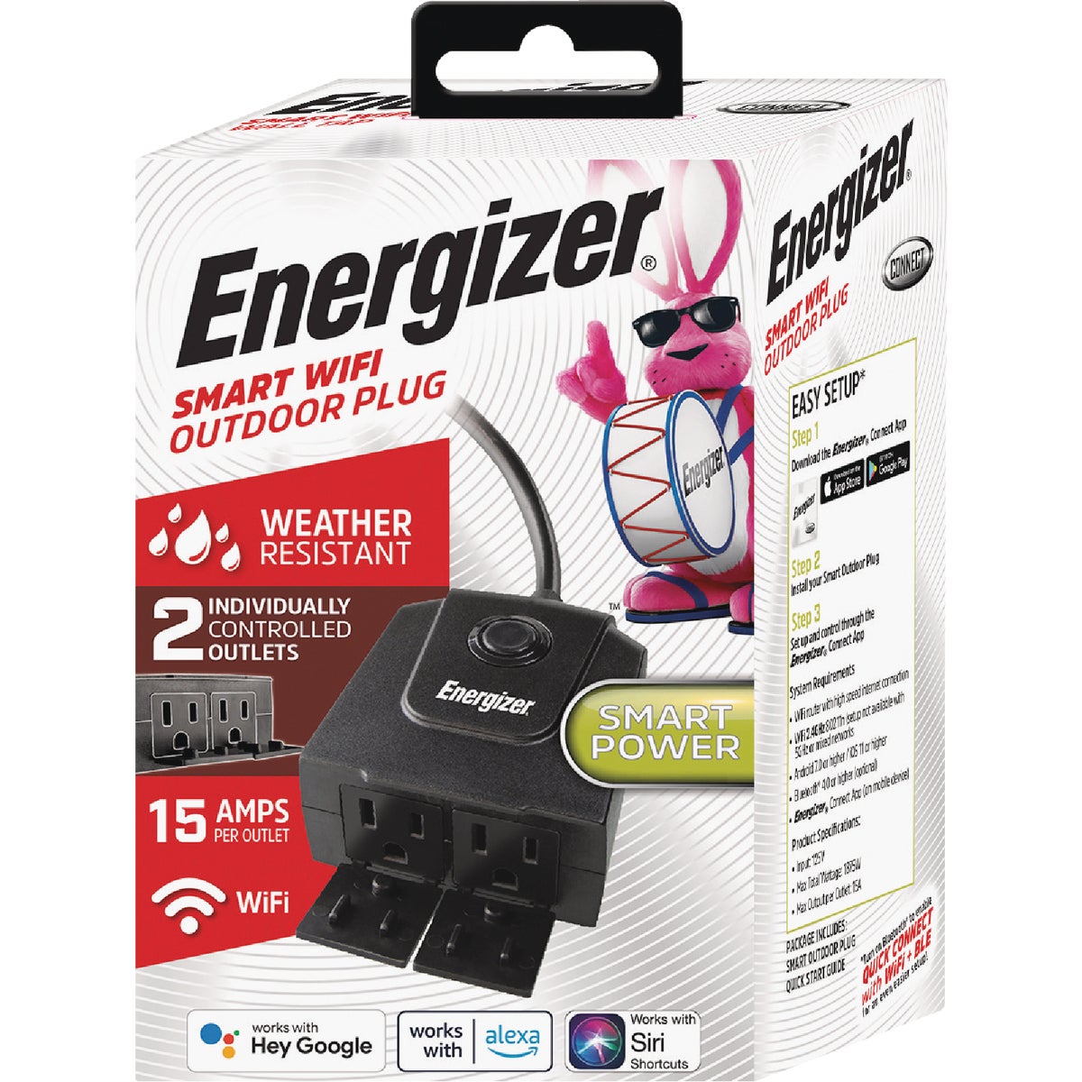 Energizer 15A 2-Outlet Smart WiFi Outdoor Plug Image 7