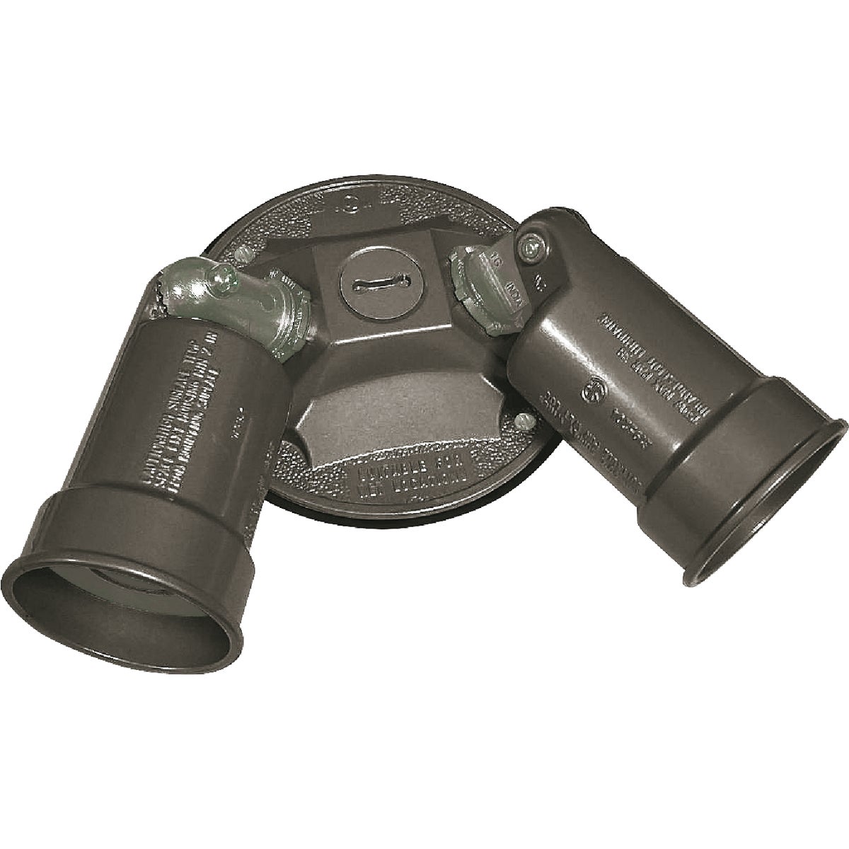 Southwire PAR38 2-Head Round Bronze Weatherproof Lamp Holder