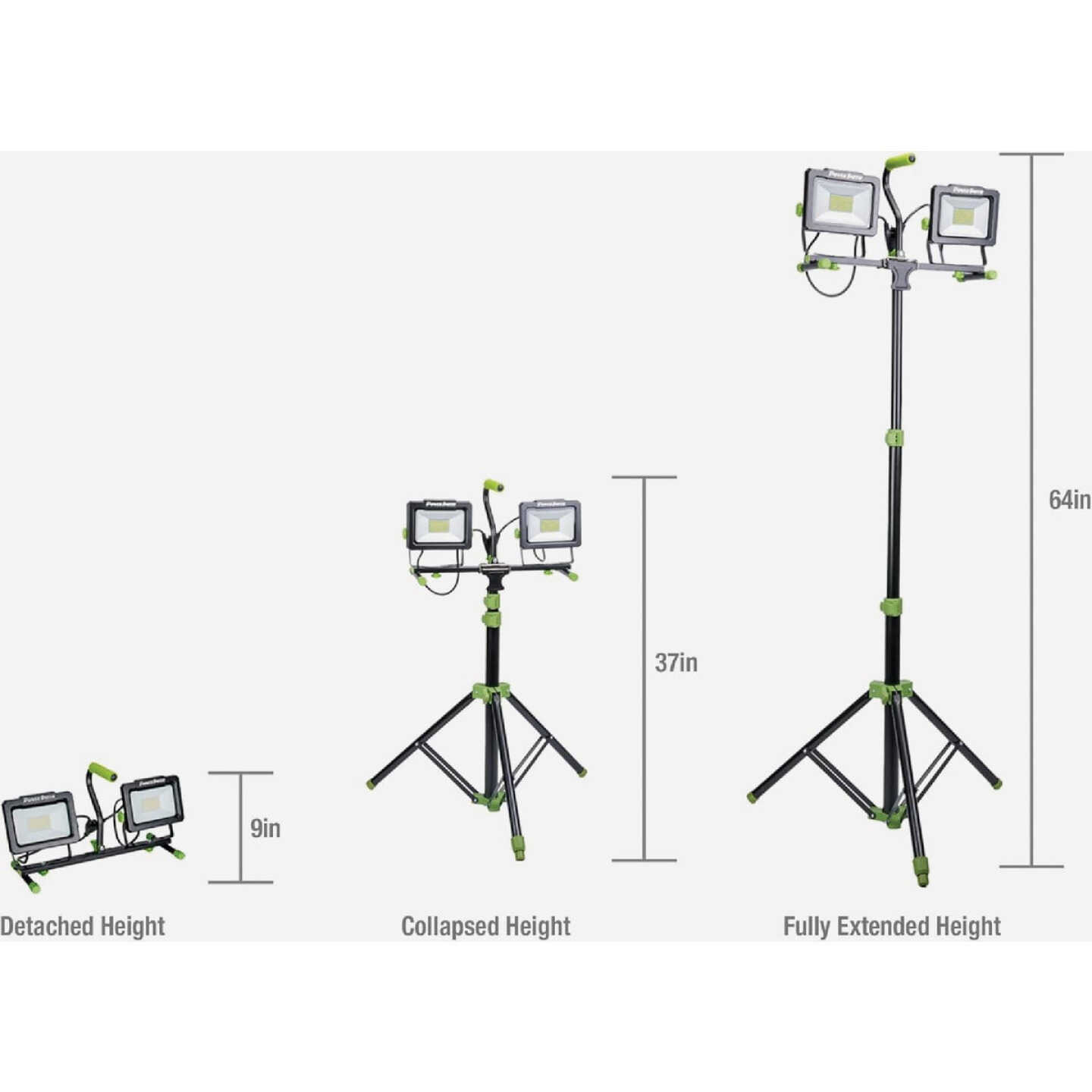 PowerSmith 14,000 Lm. LED Dual Head Work Light Image 2