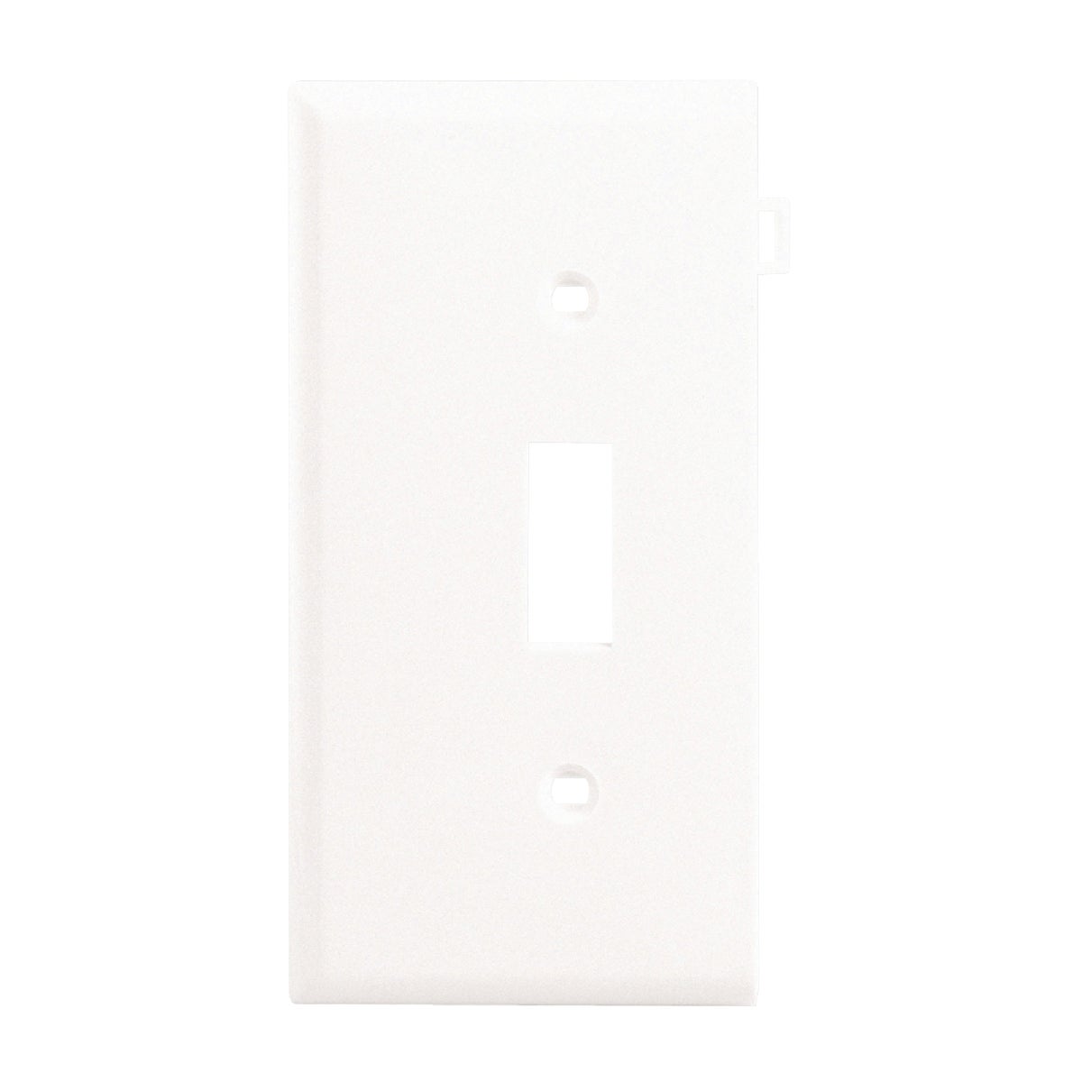Leviton 1-Gang Plastic Sectional Toggle Switch Wall Plate End Panel, White Image 1