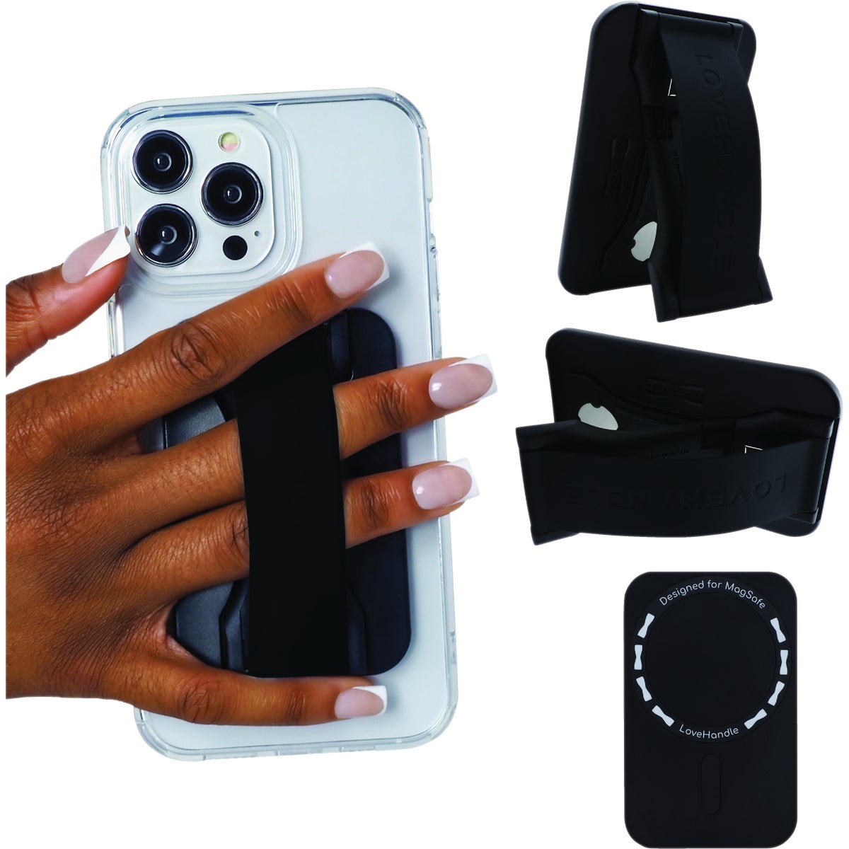 LoveHandle PRO for Magsafe Black Phone Grip