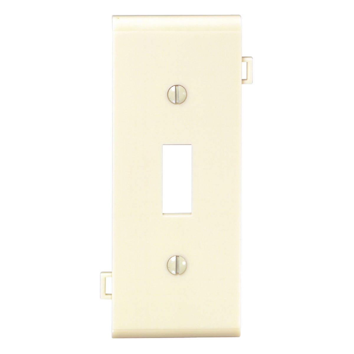 Leviton 1-Gang Plastic Sectional Toggle Switch Wall Plate Center Panel, Ivory Image 1