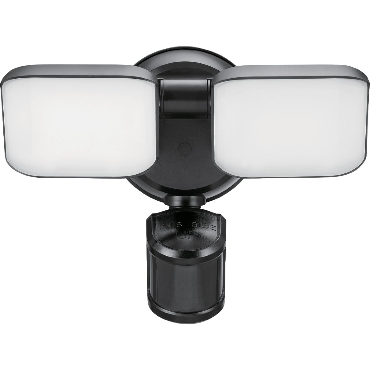 Globe Electric Black Motion Activated 180 Deg Twin Head LED Solar Powered Security Light Fixture, 1100 Lumen Image 3