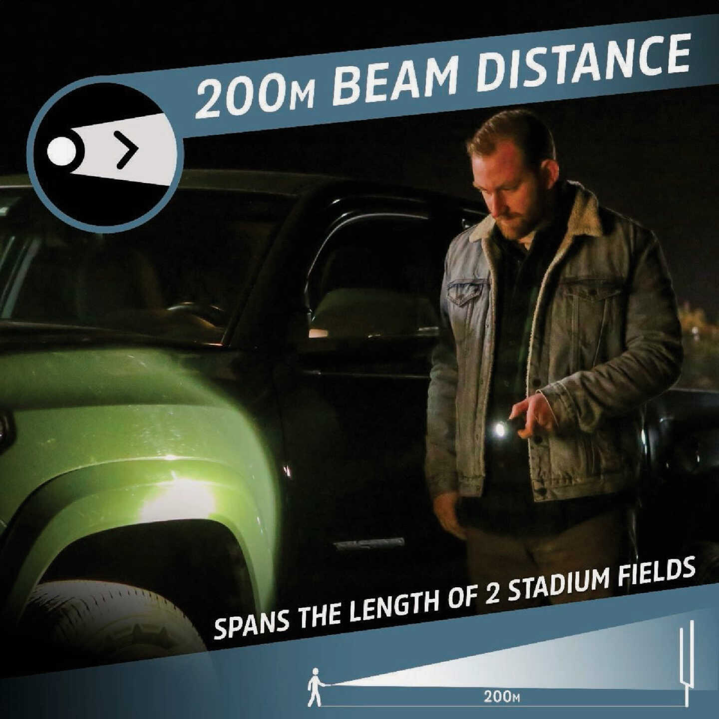 Energizer 500 Lm. LED Metal Rechargeable Automotive Safety Flashlight Image 6