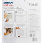 Broan-NuTone 9-3/4 In. W. x 11 In. L. White LED Exhaust Fan Replacement Grille Upgrade Image 3