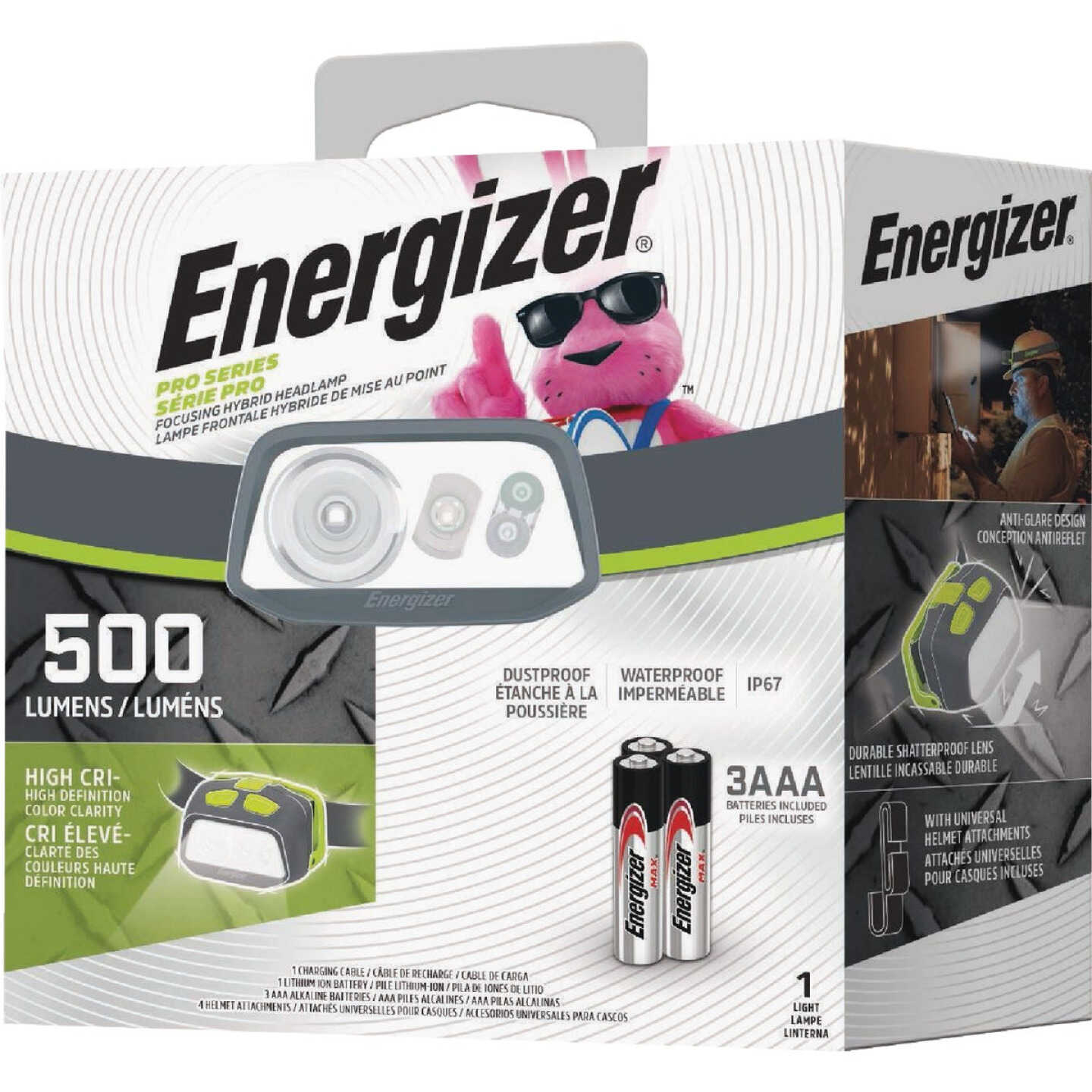 Energizer Pro Series 500 Lm. LED Hybrid High CRI Headlamp Image 1
