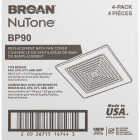 Broan-NuTone 9-1/4 In. W. x 9 In. L. White Exhaust Fan Replacement Grille Image 2