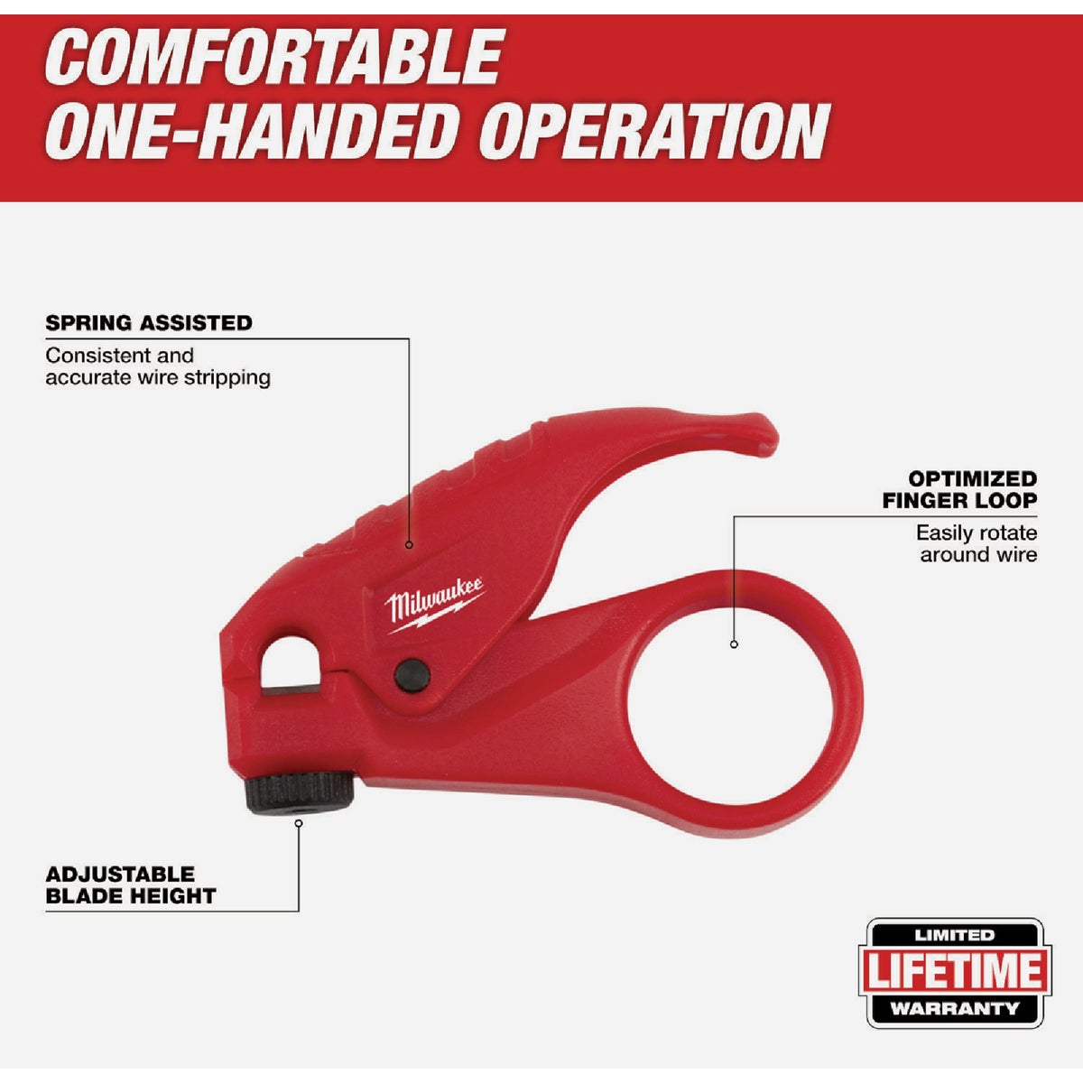 Milwaukee 5.10 In. CAT 3-6 Wire Unshielded Twisted Pair Stripper Image 3