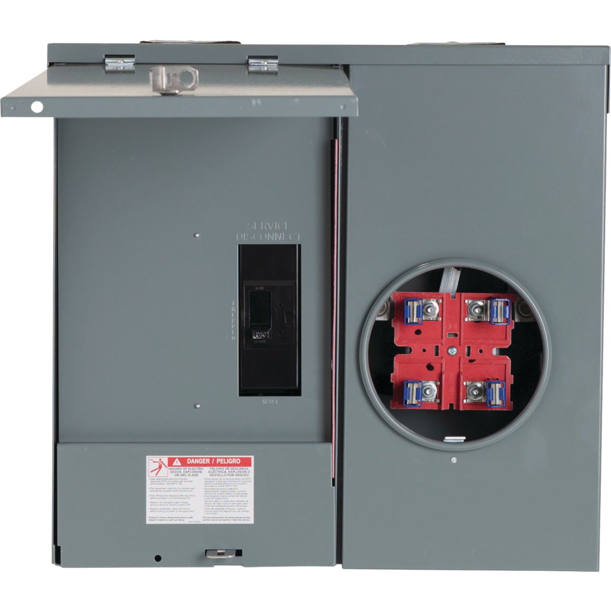 Square D QO 200A Rainproof CSED Meter Breaker Panel Image 3