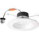 5 In./6 In. Retrofit IC Rated White LED CCT Tunable Downlight with Smooth Trim, 1230 Lm. Image 1