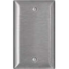 Leviton 1-Gang Standard Stainless Steel Magnetic C-Series Blank Wall Plate, Stainless Steel Image 1