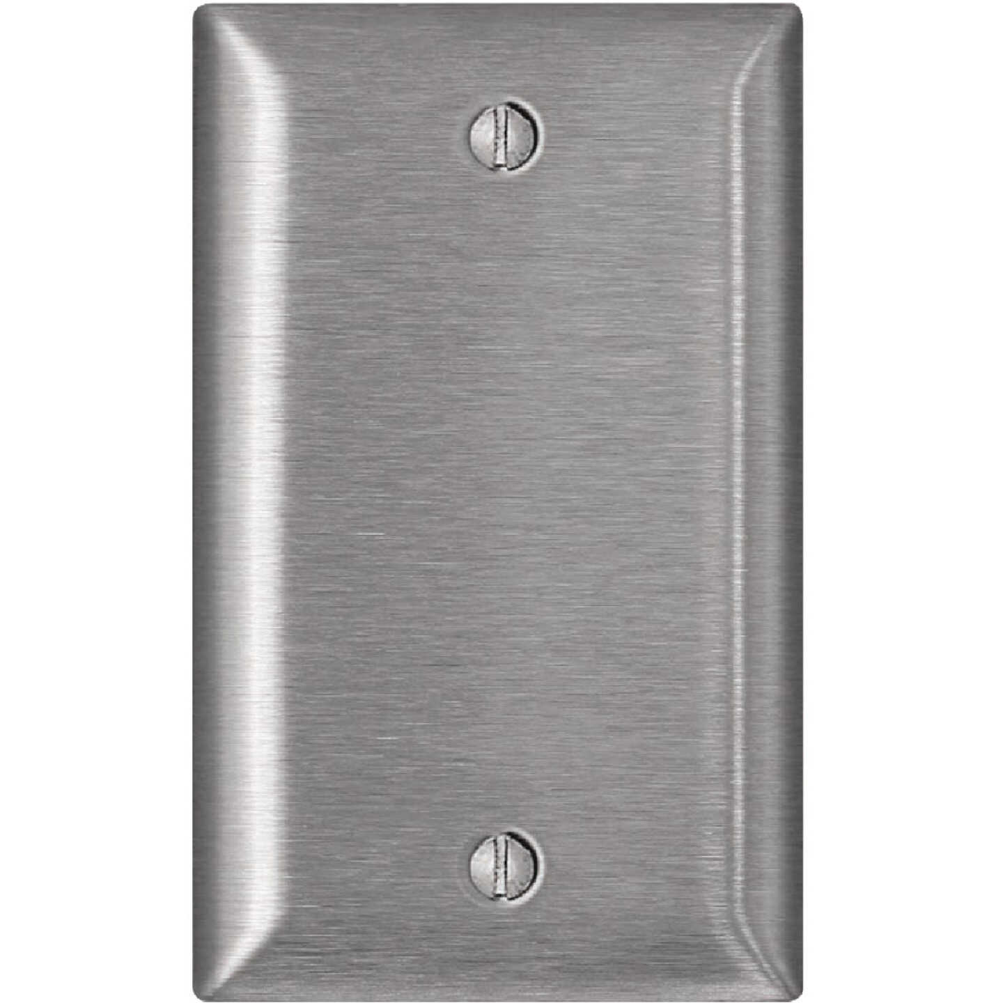 Leviton 1-Gang Standard Stainless Steel Magnetic C-Series Blank Wall Plate, Stainless Steel Image 1