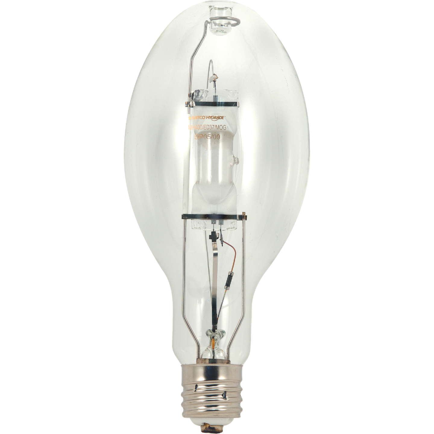 Satco 250W Clear ED28 Mogul Screw Metal Halide High-Intensity Light Bulb Image 1
