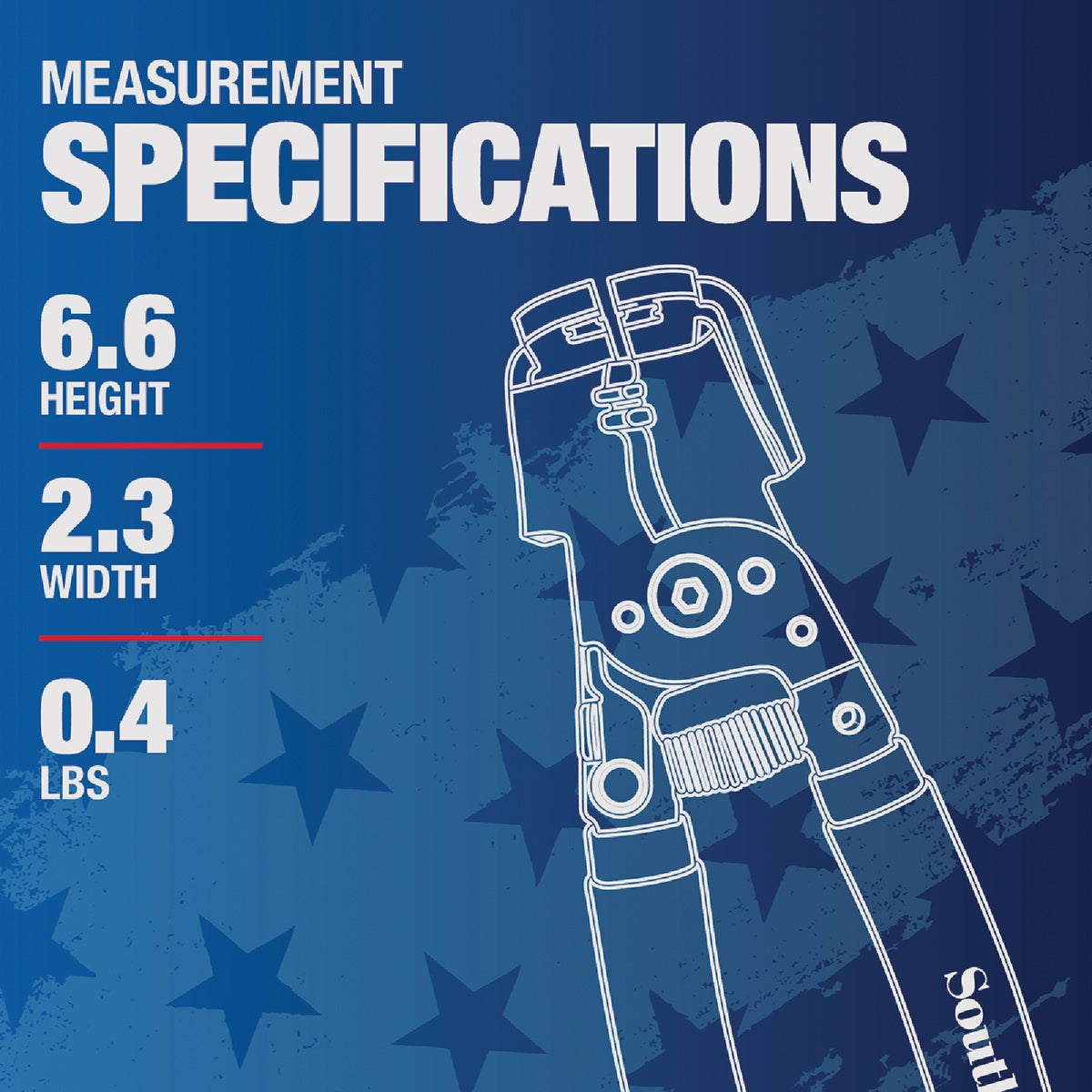 Southwire Wounded Warrior Project 9-1/2 In. 12 AWG to 14 AWG Romex Box Jaw Wire Stripper Image 3