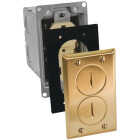 Southwire Brass Rectangular Floor Box Outlet Kit Image 1