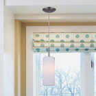 Canarm Toni 5 In. Brushed Nickel Pendant Light Fixture, Flat Opal Glass Image 3