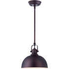 Home Impressions 1-Bulb Oil Rubbed Bronze Incandescent Rod Pendant Light Fixture Image 1