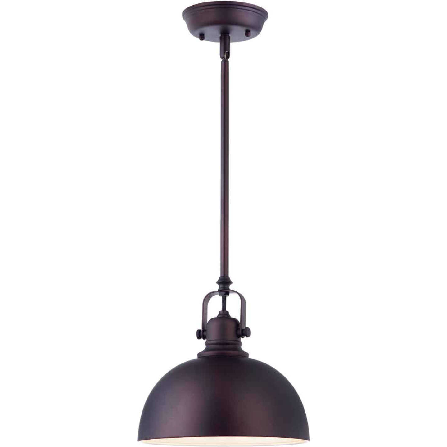 Home Impressions 1-Bulb Oil Rubbed Bronze Incandescent Rod Pendant Light Fixture Image 1