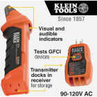 Klein 90V to 120V Circuit Breaker Finder with Integrated GFCI Outlet Tester Image 6