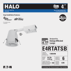 Halo Air-Tite 4 In. Remodel IC/Non-IC Rated Recessed Light Fixture Image 2