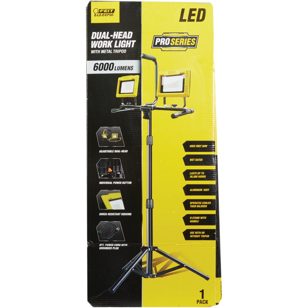 Feit Electric 6000 Lm. LED Tripod Stand-Up Work Light Image 3