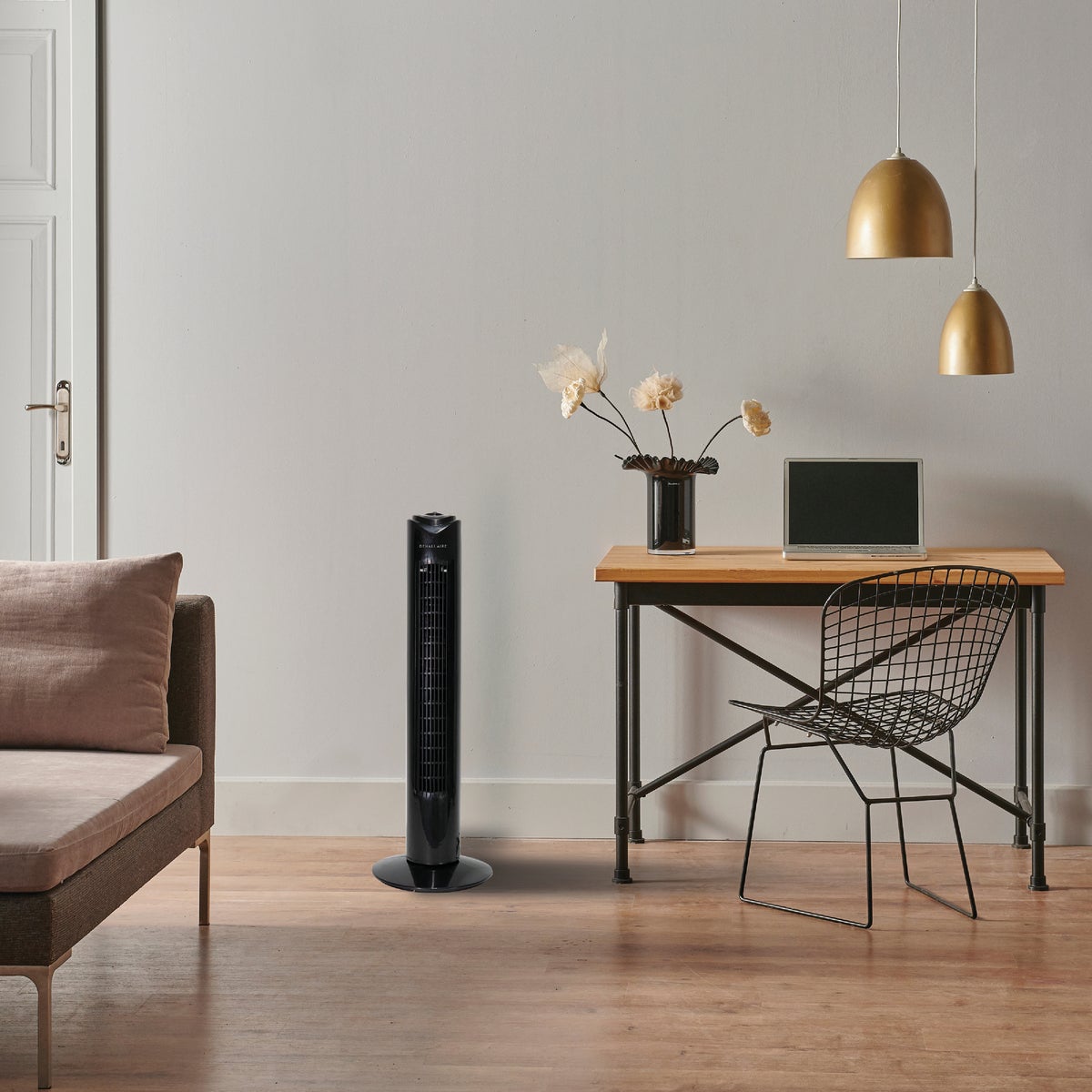 Denali Aire 32 In. 3-Speed Black Oscillating Tower Fan Image 2