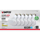 Satco 65W Equivalent Warm White BR30 Medium Dimmable LED Floodlight Light Bulb (6-Pack) Image 2
