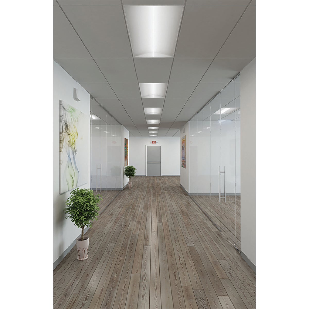 Sure-Lites LED Red Lettering Polycarbonate LED Emergency Light & Exit Sign Image 3