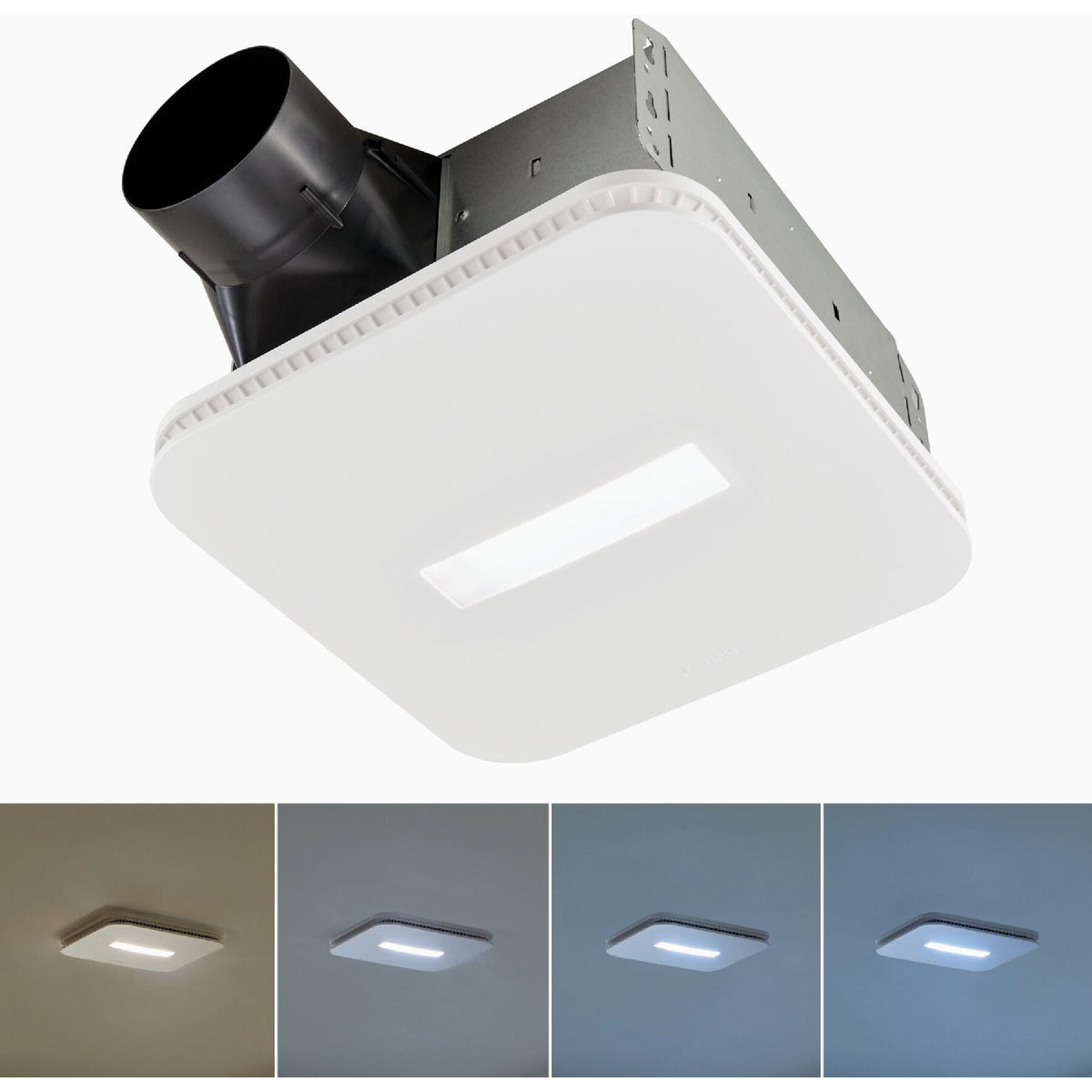 Broan-NuTone CleanCover 110 CFM 1.0 Sone 120V Bath Exhaust Fan with LED Light Image 4