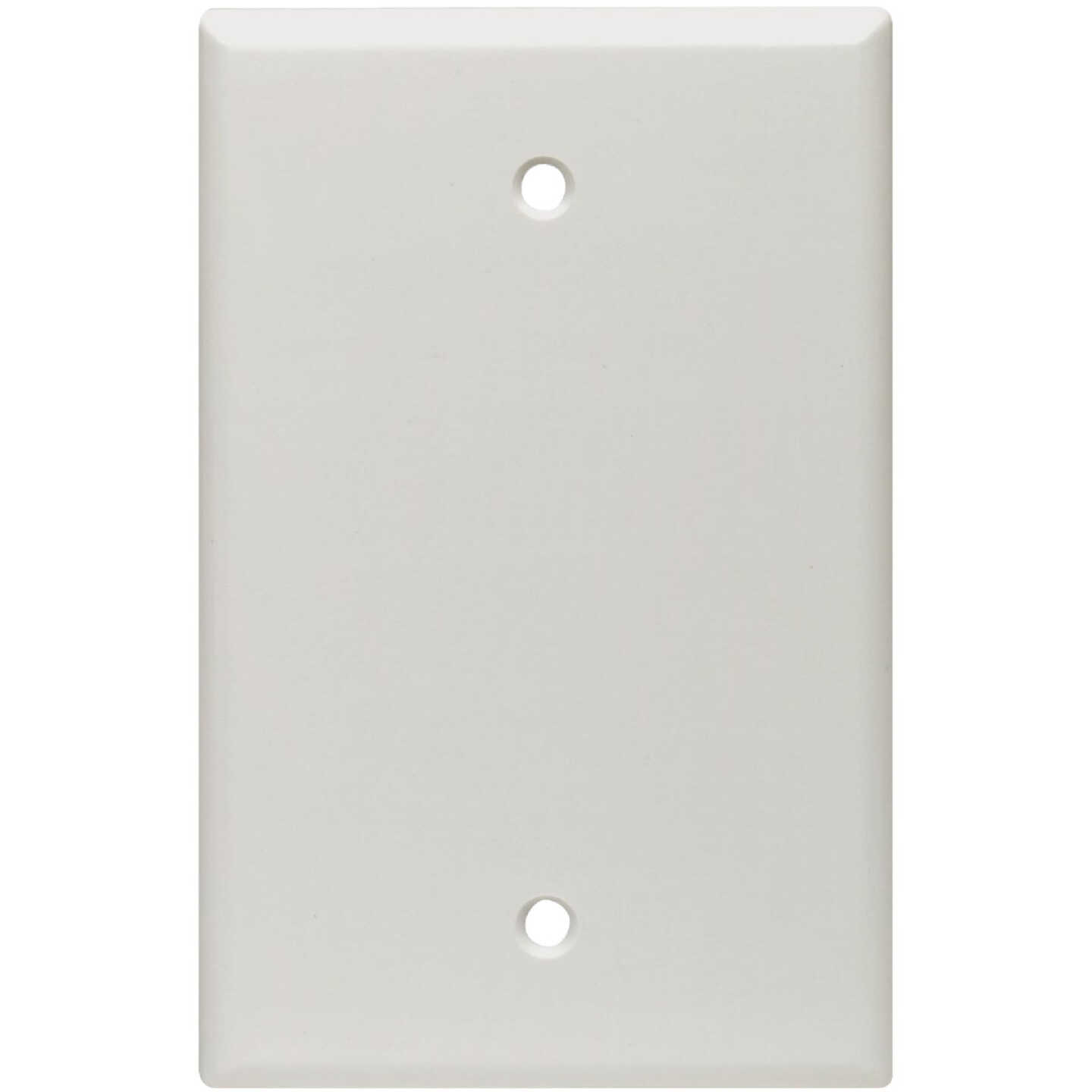 Leviton 1-Gang Midway Thermoset Blank Wall Plate, White Image 1