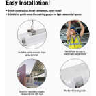 Metalux 4 Ft. LED Industrial Vaportite Strip Light Ceiling Fixture Selectable CCT & Lumens Image 4