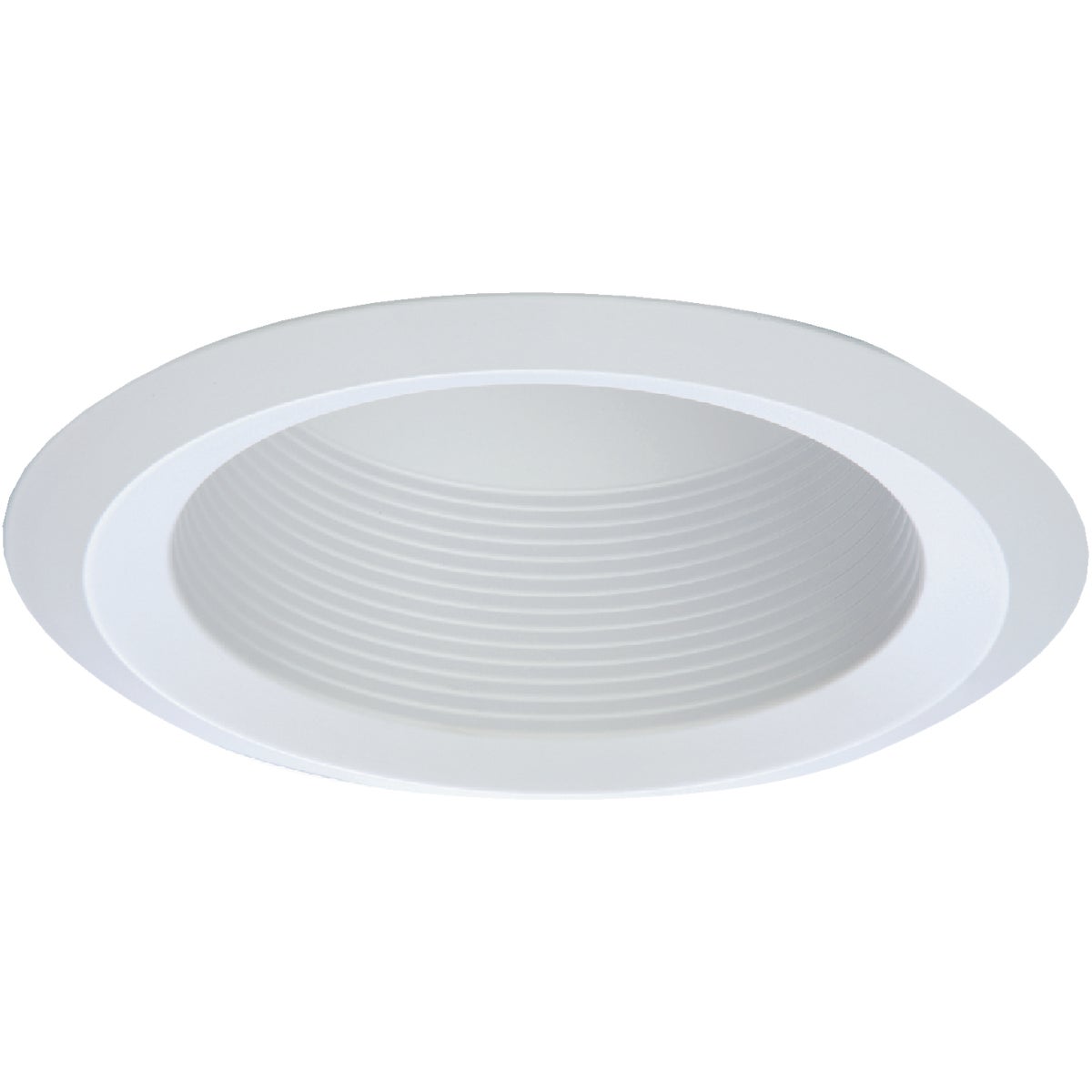 Halo 6 In. White Cone Baffle with Self-Flange Recessed Light Fixture Trim