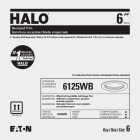 Halo 6 In. White Cone Baffle with Self-Flange Recessed Light Fixture Trim Image 2