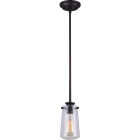 Home Impressions 1-Bulb Oil Rubbed Bronze Incandescent Rod Pendant Light Fixture Image 1