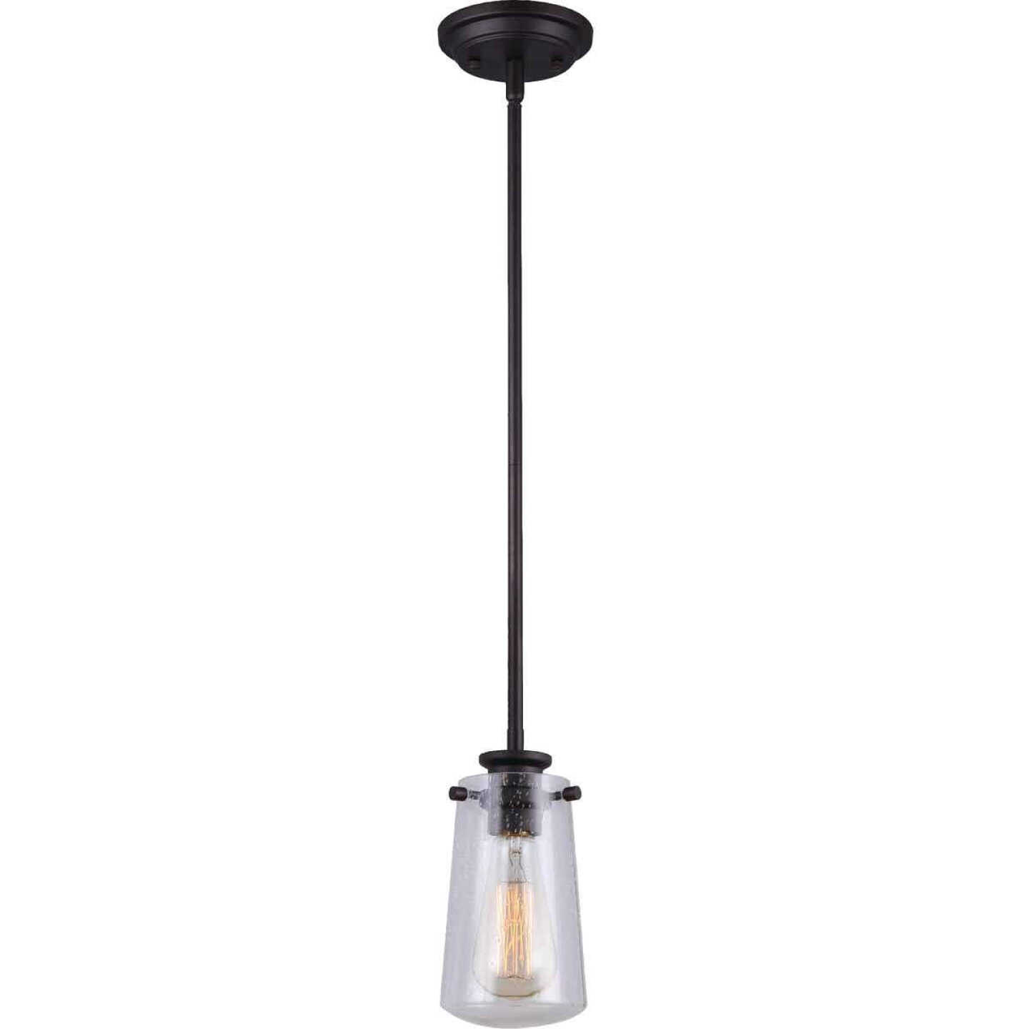 Home Impressions 1-Bulb Oil Rubbed Bronze Incandescent Rod Pendant Light Fixture Image 1