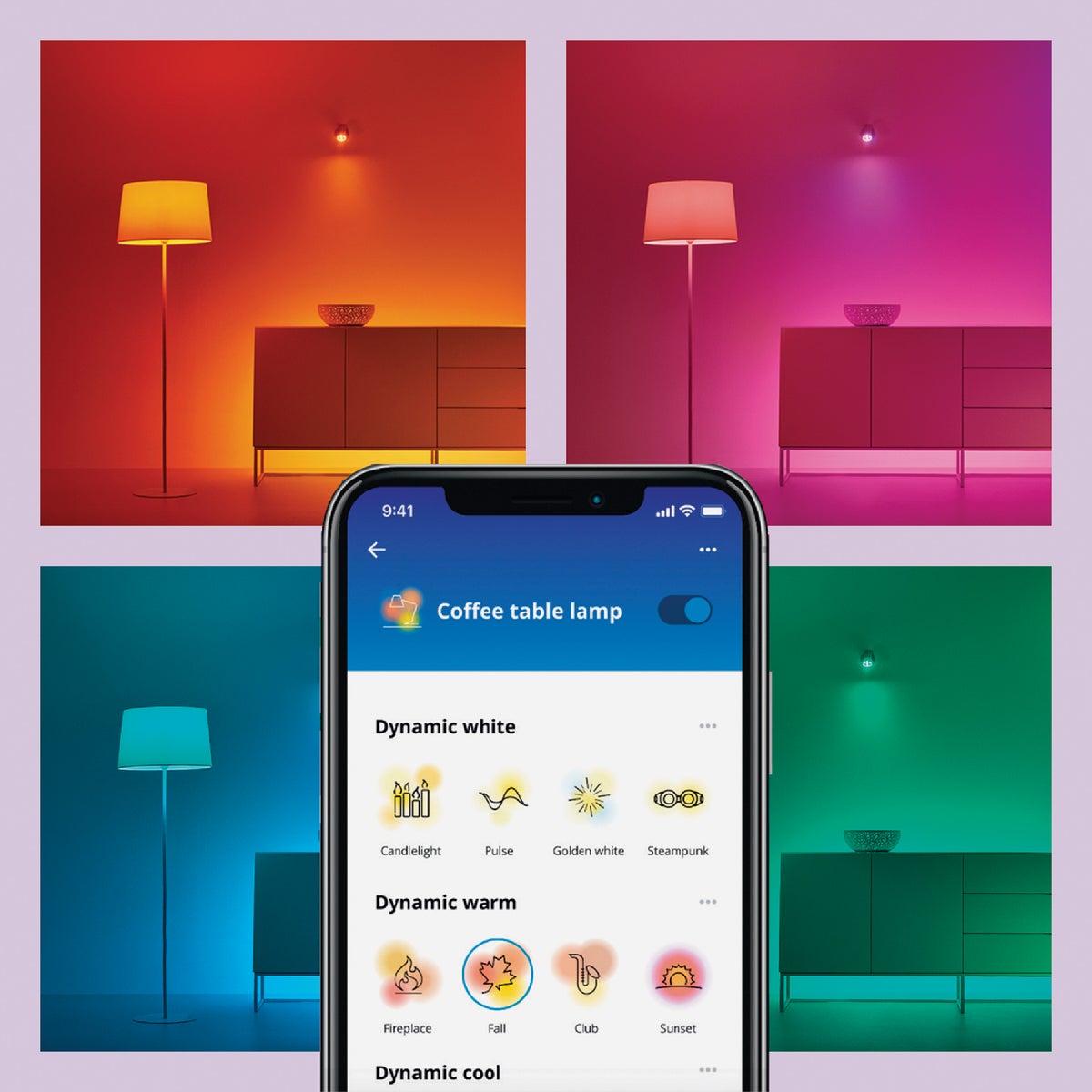 Wiz 65W Equivalent BR30 Medium Smart LED Light Bulb Image 2