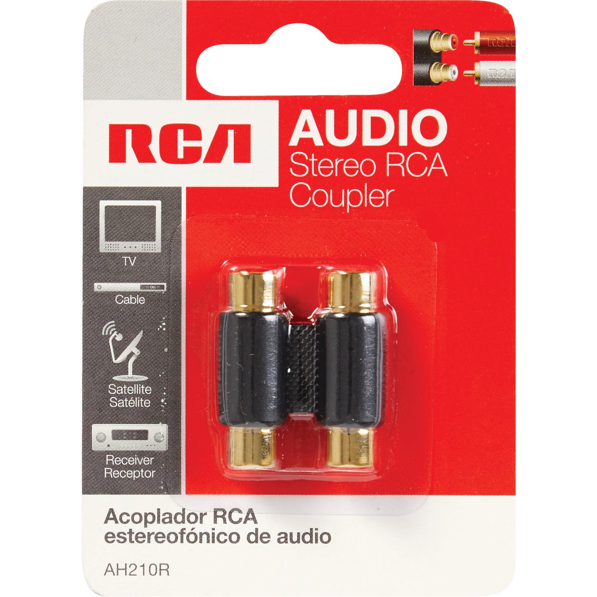 RCA Gold-Plated Corrosion Resistant In-Line Connector Image 2